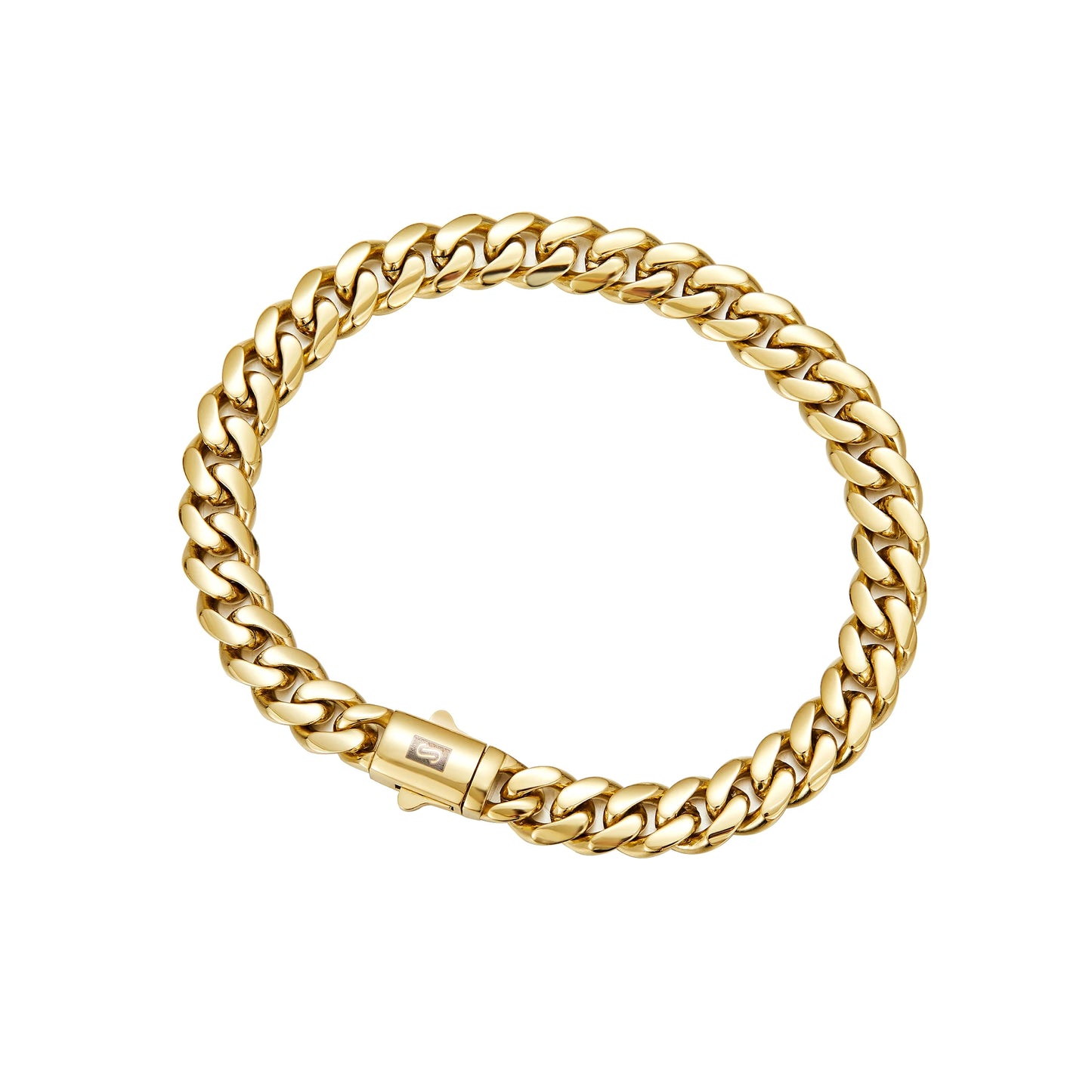 6-14mm wide Stainless Steel Cuban Miami Chains Necklaces  unisex Necklace Chain 316L 14K gold-plated Hip Hop Bracelet Gold Color