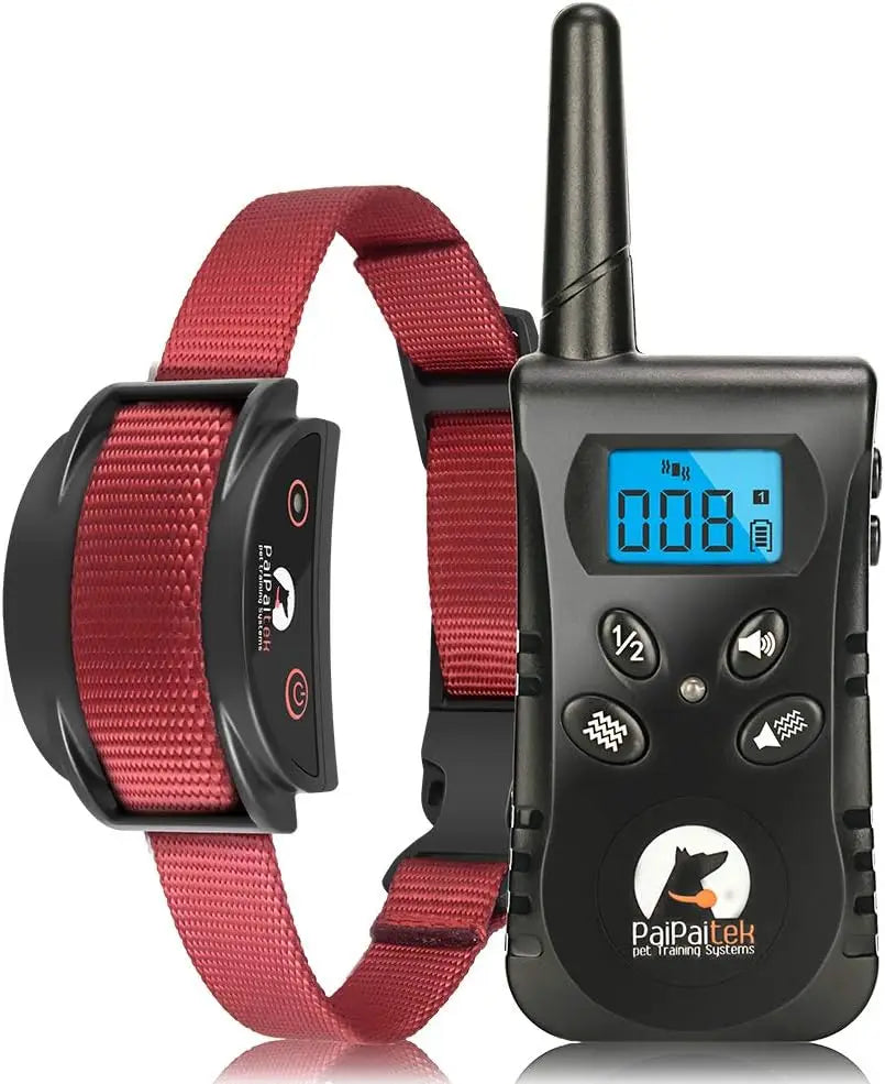 No Shock Dog Training Collar with Remote,1600ft Rechargeable Vibration Collar for 5-150lbs Dogs, Waterproof Electric Collar