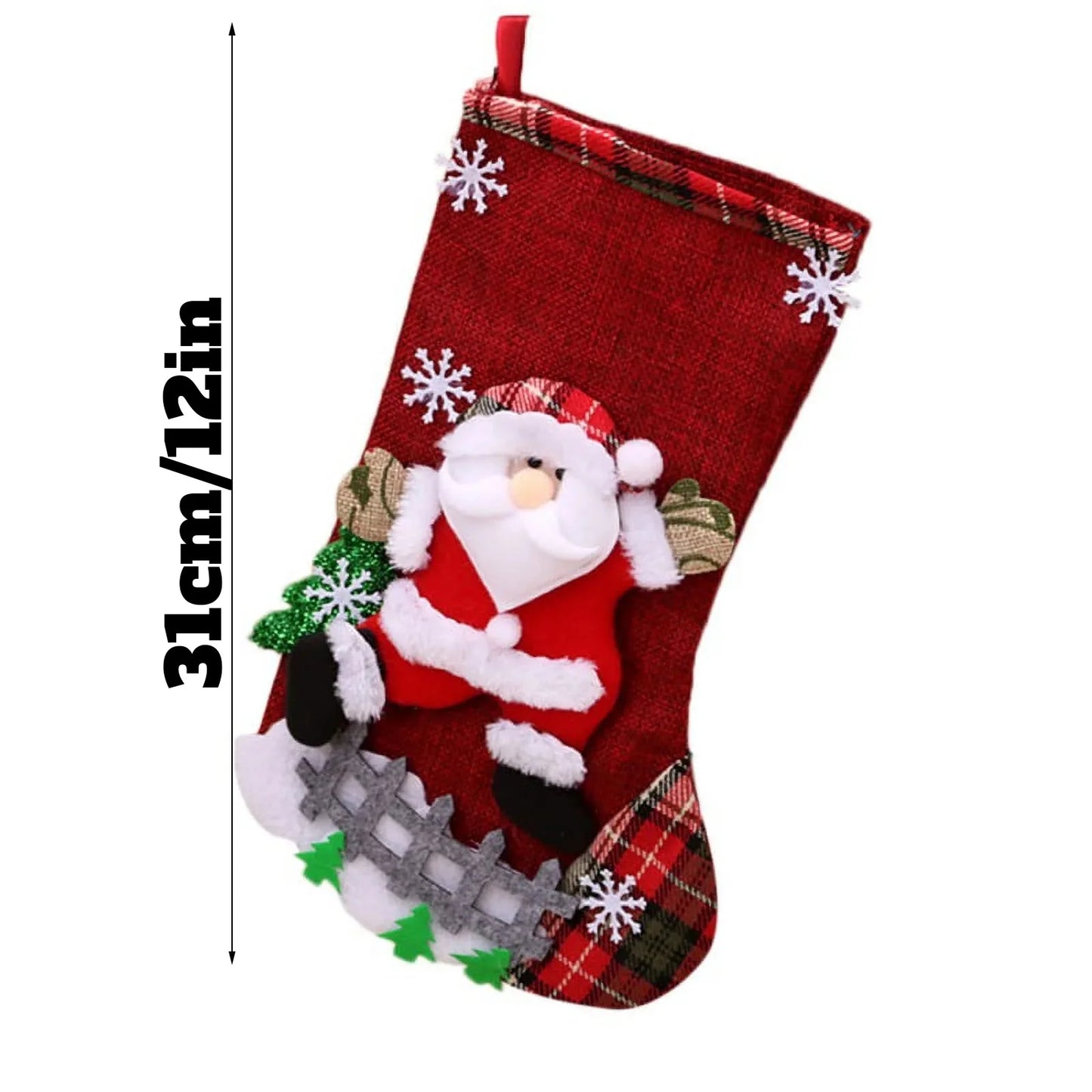 Christmas Decoration 2025 Christmas Atmosphere Decoration Santa Christmas Stocking Gift Bag Candy Bag новогодний декор