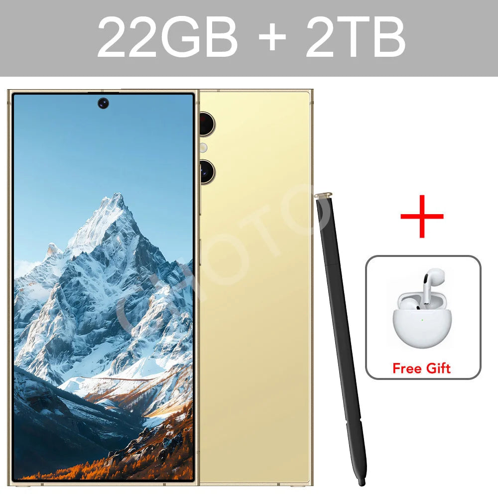 Magnetic Case For Original Cellphones SMS 24 Ultra 5G Dual Sim Smartphone Cases For Android 14 Cell Mobile Phone 22GB+2TB Cover