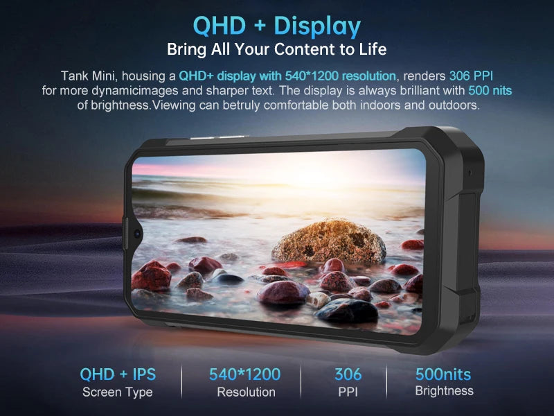 8849 Tank Mini Rugged Smartphone  4.3 inch 100MP Camera 256GB 16GB 5800mAh Android 13 CellphoneWaterproof Mobile Phone