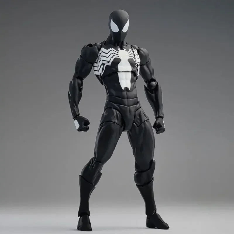Mess Toys The Black Neighbor Symbiotic Spider-Man Black Venom Suit Joint Action Figures Custom-Made Ornaments Boy Gift