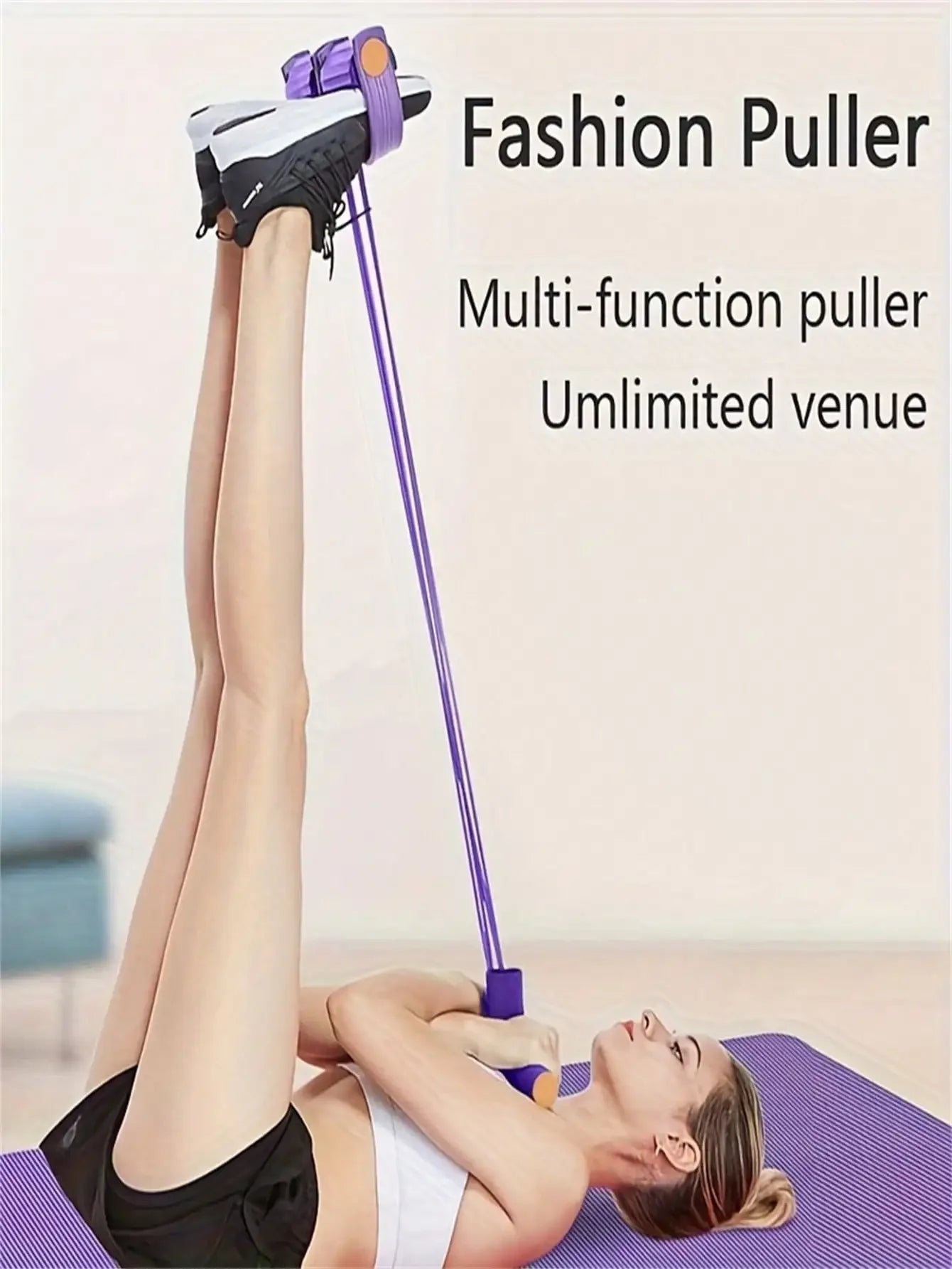 6-Tube Elastic Yoga Stretch Resistance Band, Fitness Resistance Bands - Suitable For Abdominal/Waist/Arm/Leg Stretching And Shaping Exercises, Durable And Portable, Suitable For All Fitness Levels, Core Training