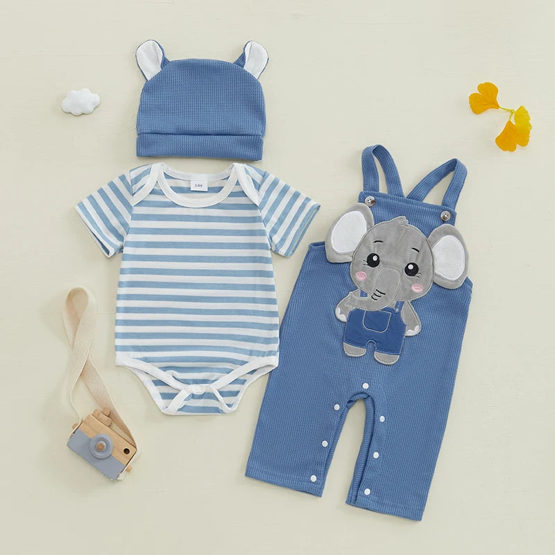 Cute Toddler Outfit Set with Floral Print Romper Ruffle Sleeve Top and Matching Shorts for Summer Fun 3 Piece Set