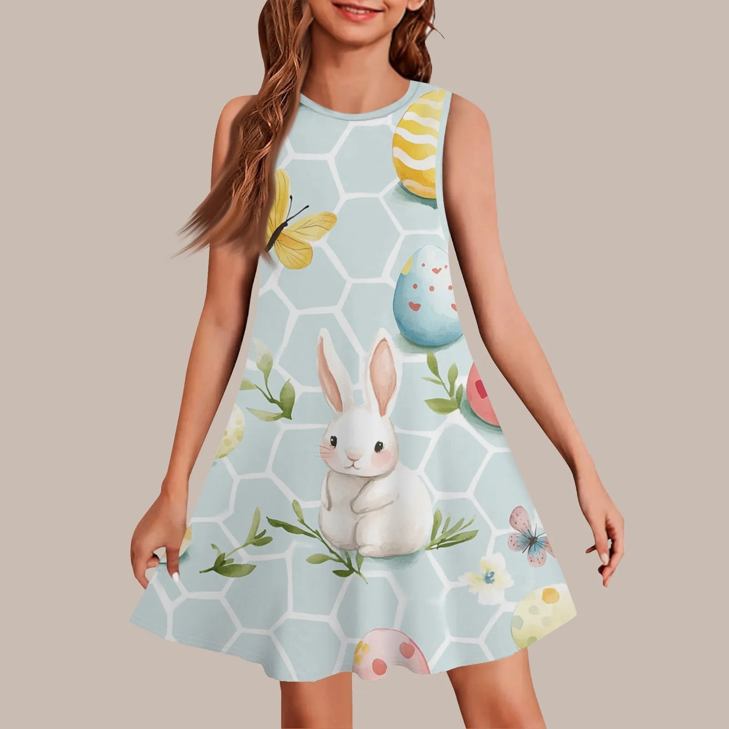 2025 Summer Girls Gift Short Sleeve Dress Original Cute Stitch Kids Skirt Fashion Performance Clothes Child Casual Wear