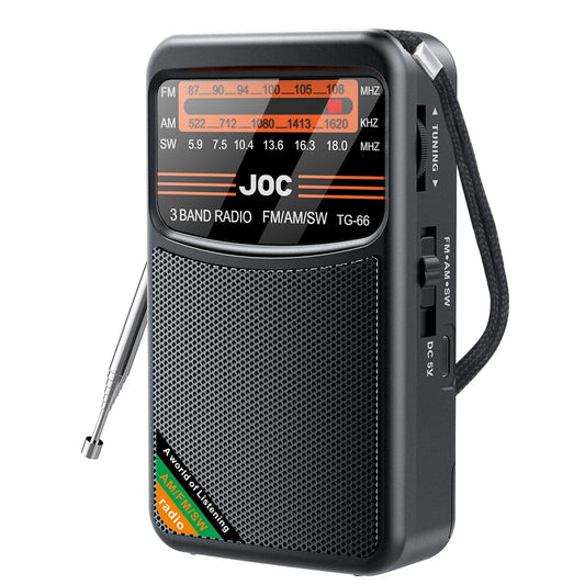 Portable Mini Full Band Radio Best Reception FM AM SW Radio Rechargeable Emergency Pocket Radio Built-in Speaker