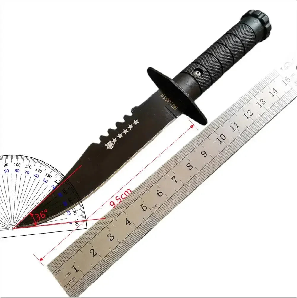 8Cr13MoV Dual Knife Set: Fixed and Folding Knives for Camping & EDC