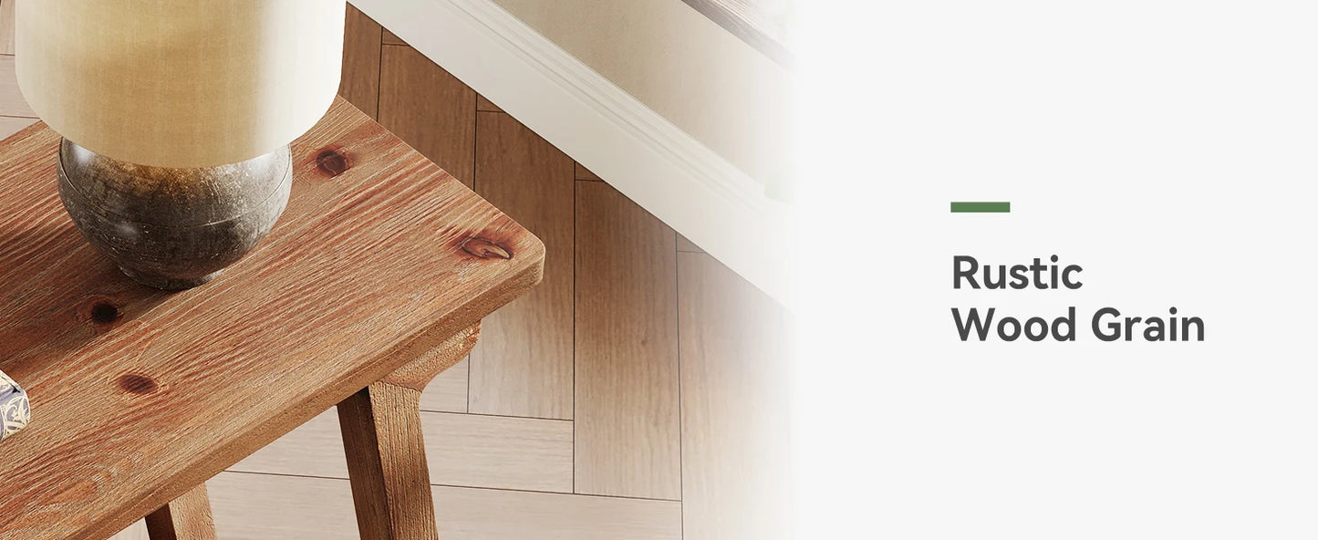 2-Tier Solid Wood End Table, Narrow Side Table, Rectangle Farmhouse Nightstand for Living Room, Bedroom, Easy Assembly