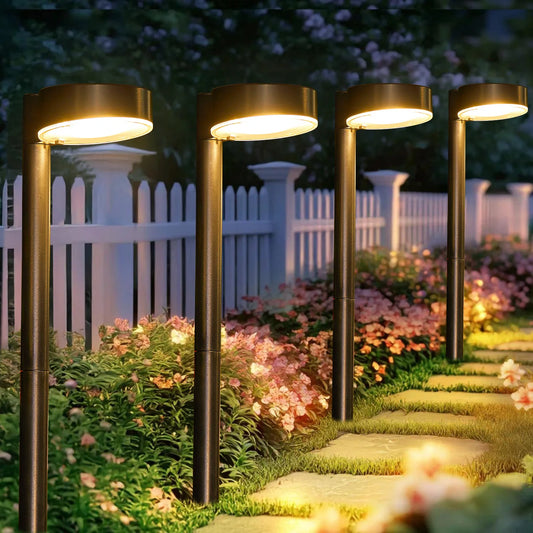 2/4/8 Pack Solar Pathway Lights Outdoor, Bright 12 LED Solar Lights Outdoor for Yard, for Outside Walkway Patio Path Driveway