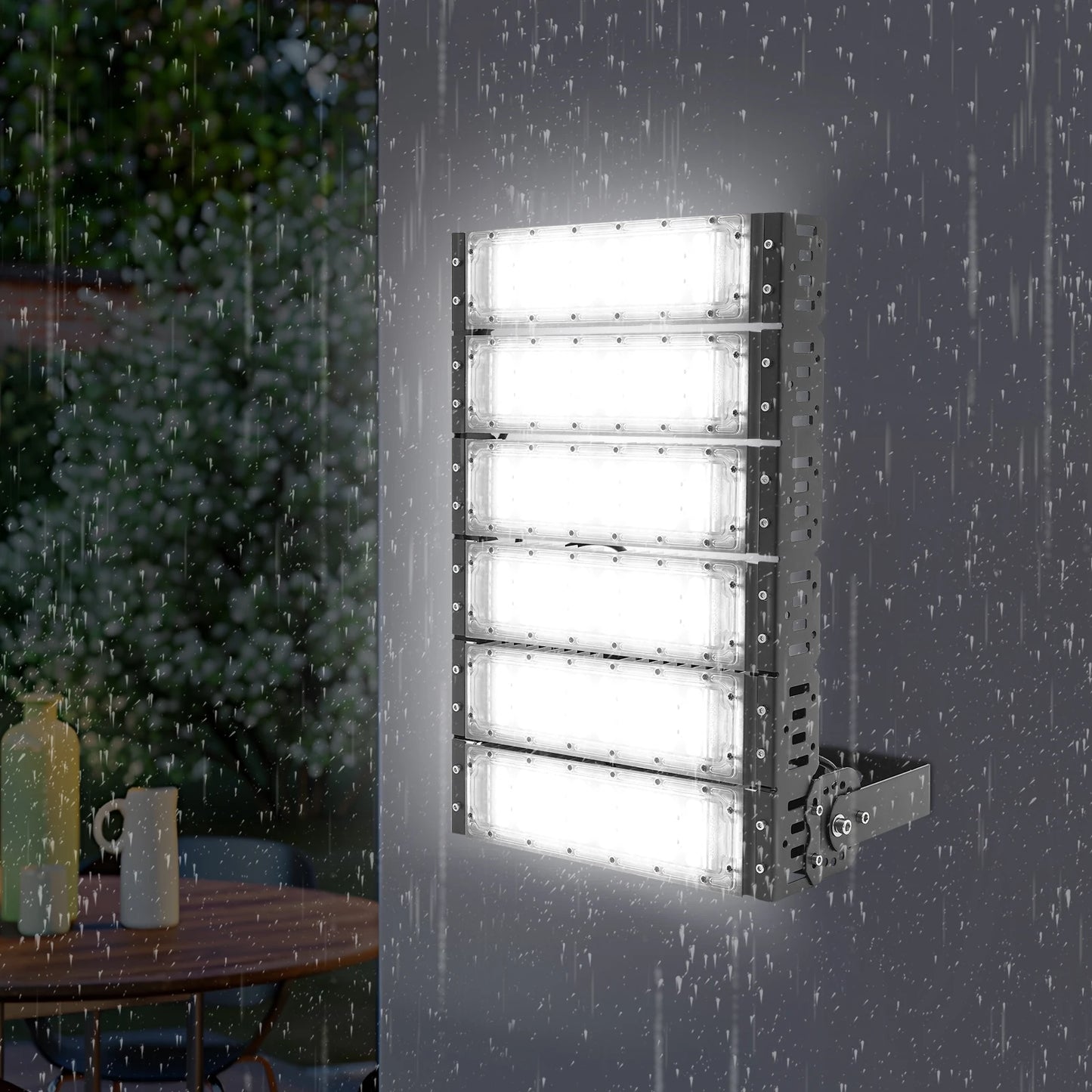 300w Outdoor Flood Light, LED Stadium Flood Light, Waterproof Flood Light for Lighting in Tunnels, Factories, Sports Fields