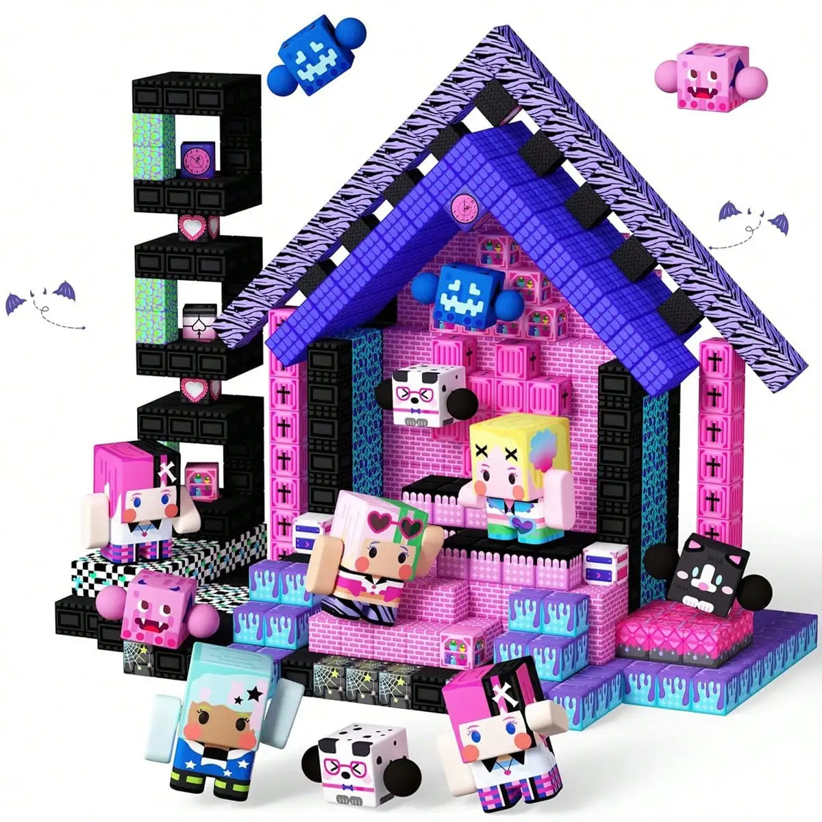 50-300pcs Magnetic Building Blocks & Tiles - STEM Magnetic Tile Role Play Music Cool Girl World, Imaginative Construction Toys, Building Cubes Toy Set, Girly Series, Pretend Play, Sensory Learning Toys, Suitable For Children