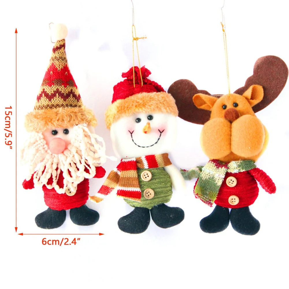 Christmas Doll Ornaments Innovative Elk Santa Snowman Merry Christmas Tree Decoration For Home Table Decor Navidad Gift 2025