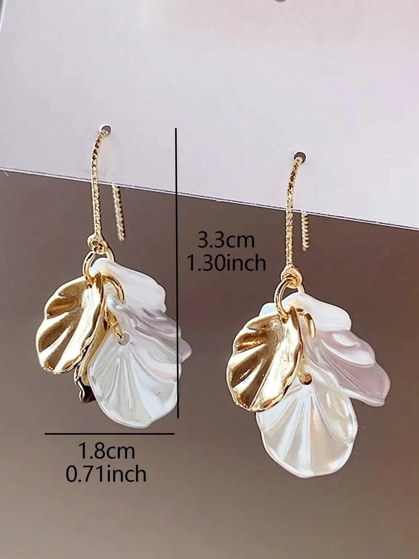 1pair Sweet High-Grade Delicate Petal & Flower Design Fashionable Daily Earrings For Elegant Women Valentines,Mom,Mother