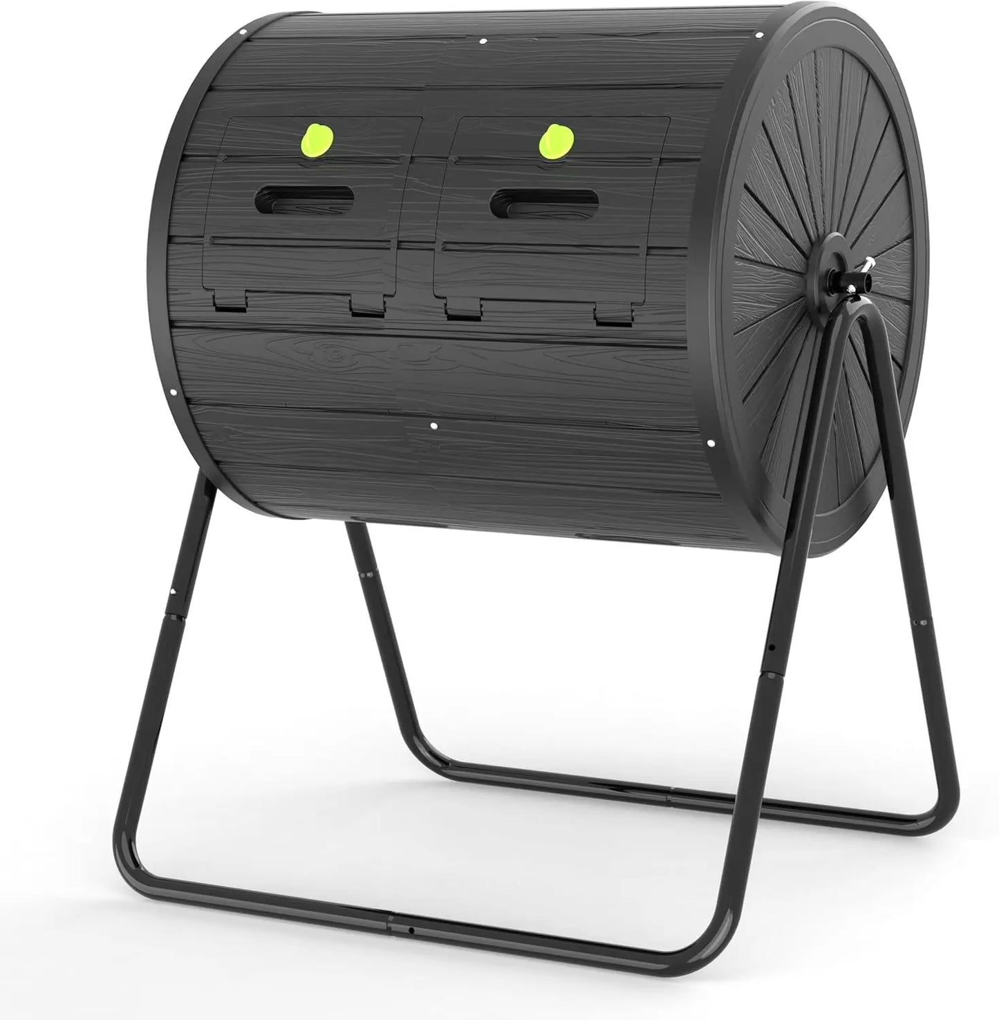 Compost Bin Outdoor 37.5 Gallon All-Season Dual Chamber Tumbling for Garden, Kitchen, Yard, Outdoor