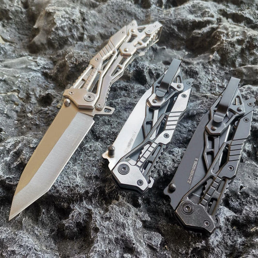 All Steel Handle Hunting Tactical Survival Multifunction Knife EDC Tool Knives