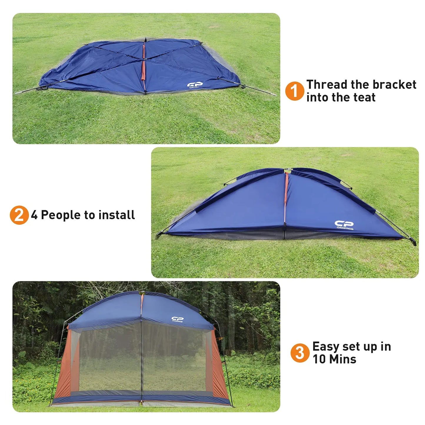 Screen House Room Camping Tent 12 x 10 Ft Canopy Tent Screen Shelter Gazebos Outdoor