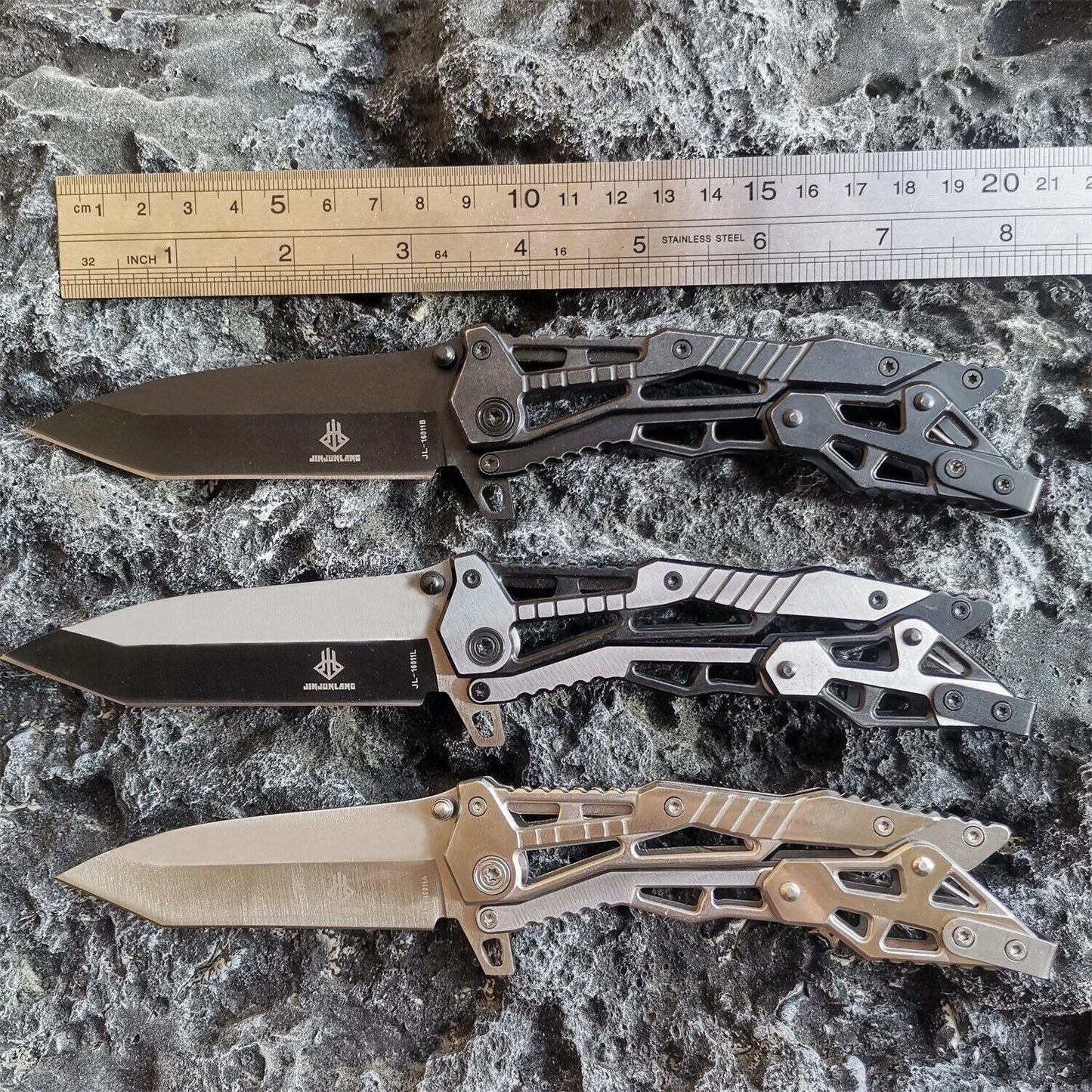 All Steel Handle Hunting Tactical Survival Multifunction Knife EDC Tool Knives