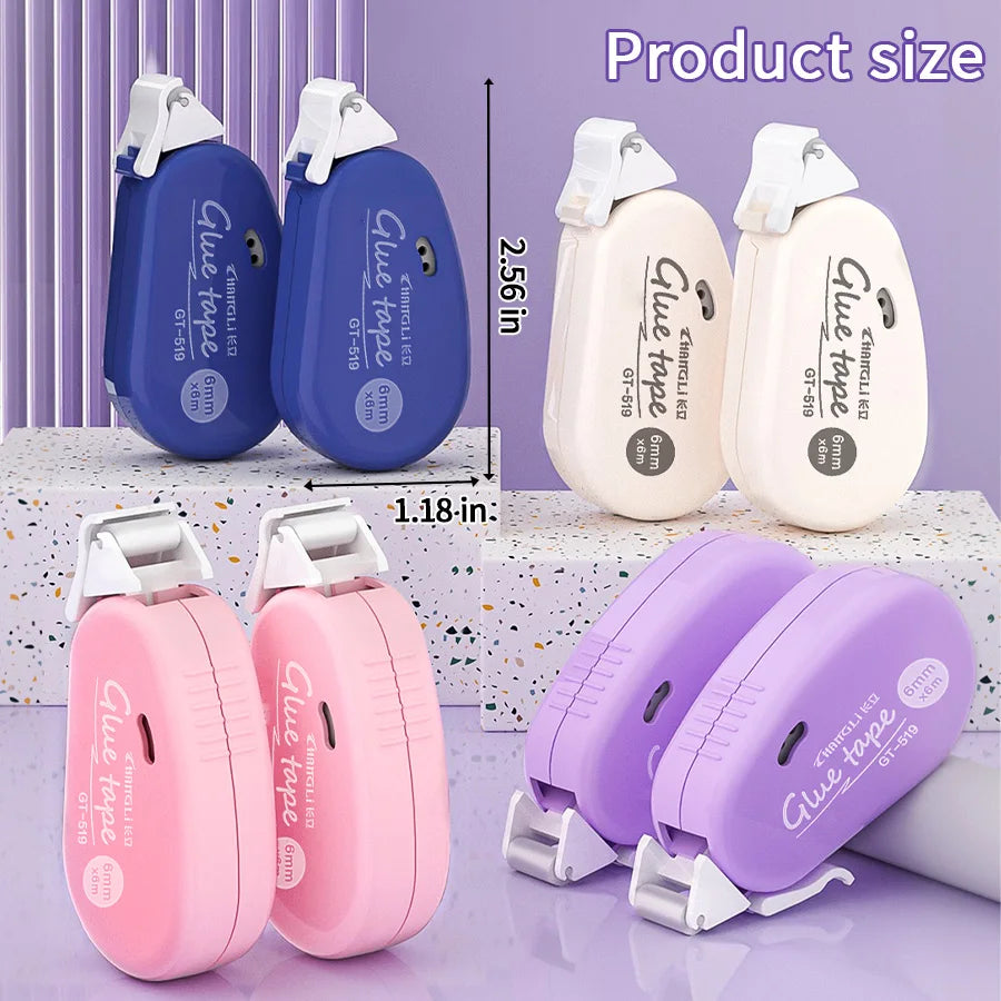 Double-Sided Tape - 8-Pack with Roller for Crafts, Scrapbooking, Office, School Supplies, Back to School Season
