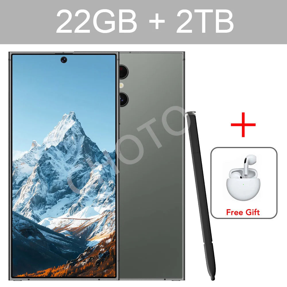 Magnetic Case For Original Cellphones SMS 24 Ultra 5G Dual Sim Smartphone Cases For Android 14 Cell Mobile Phone 22GB+2TB Cover