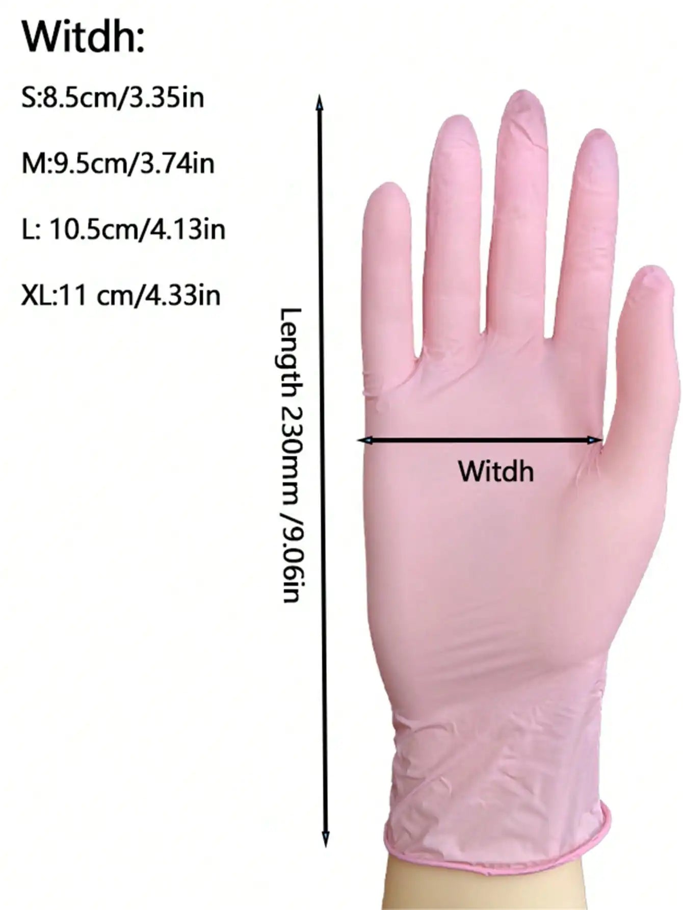 100pcs/Pack Disposable Nitrile Gloves, Available In Pink, White, Black, Blue, Latex-Free, Waterproof Cleaning Gloves, Suitable For Household, Kitchen, BBQ Cleaning, Hair Dyeing, Manufacturing And Other Home Tools, Kitchen, Ba