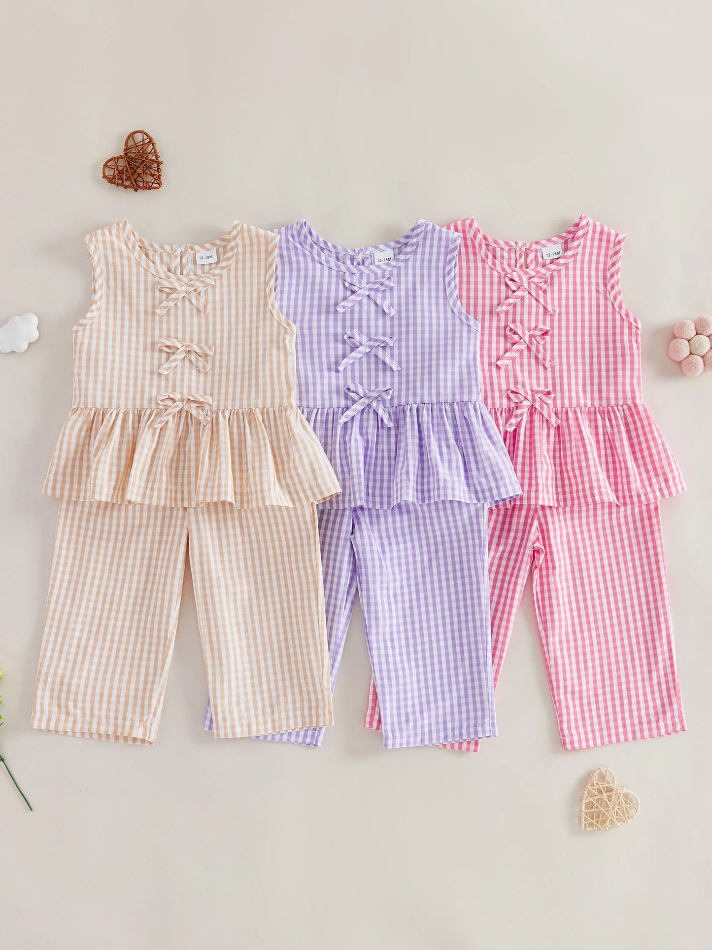 Cute Baby Girl Sleeveless Ruffle Top and Shorts Set with Floral Print and Bow Detail for Summer Outfits