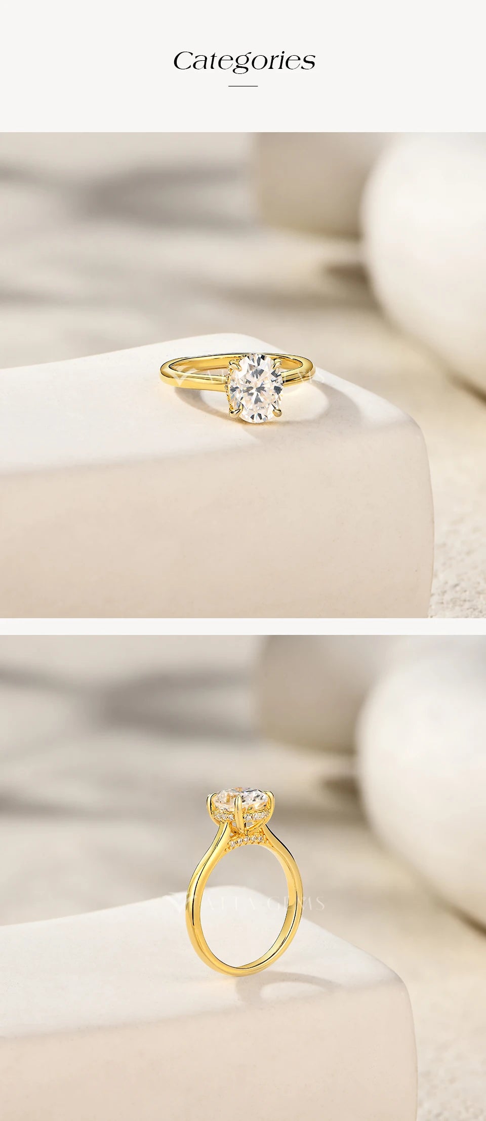 ATTAGEMS Oval cut 9*7mm2CT DVVS Moissanite Ring 925 Sterling Silver for Women Wedding Jewelry High Quality Shipping from the USA