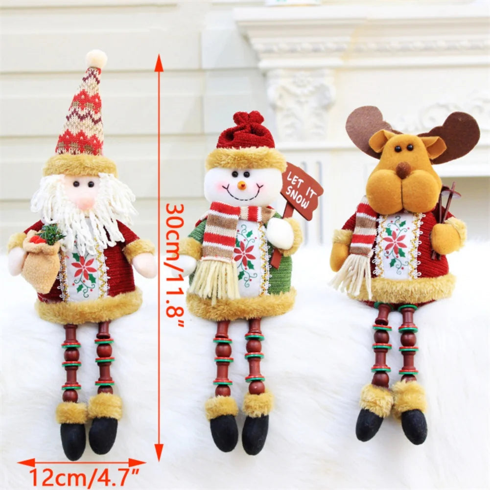 Christmas Doll Ornaments Innovative Elk Santa Snowman Merry Christmas Tree Decoration For Home Table Decor Navidad Gift 2025