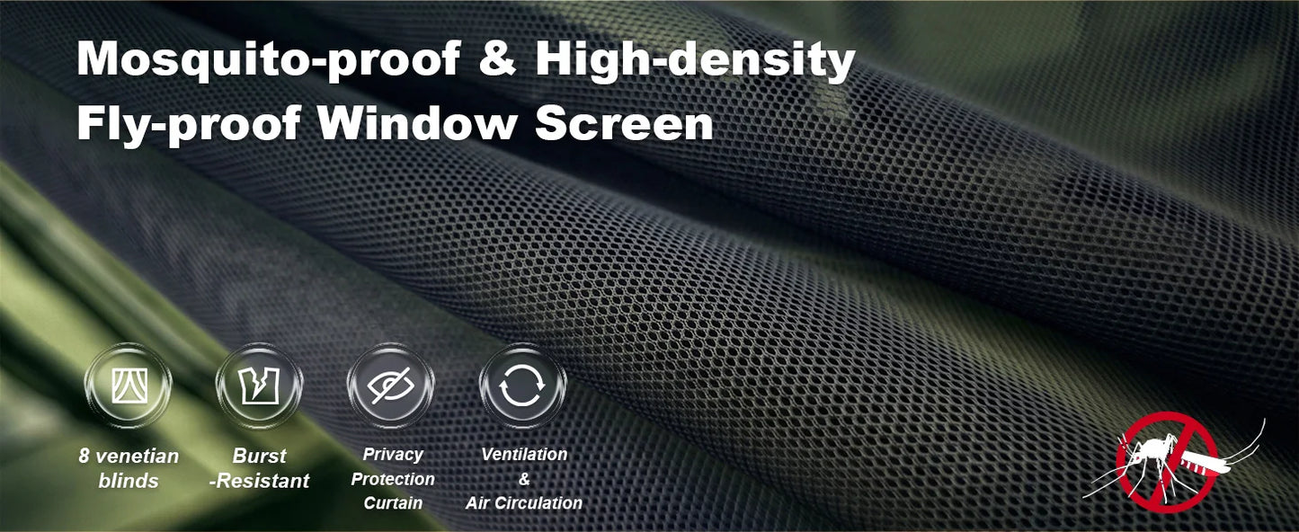 SENLEETO 67.8 SqFt Inflatable Camping Tent for 2-3 Person with Stove Jack,Black Coating Easy Setup Blow Up Tent with Skylight AC Vent Mesh Window