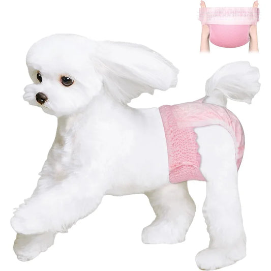 Disposable Dog Diapers Female, Just Pull It Up, Doggie Diapers for Female Dogs, Strong Absorbency | Leak Proof, for Do