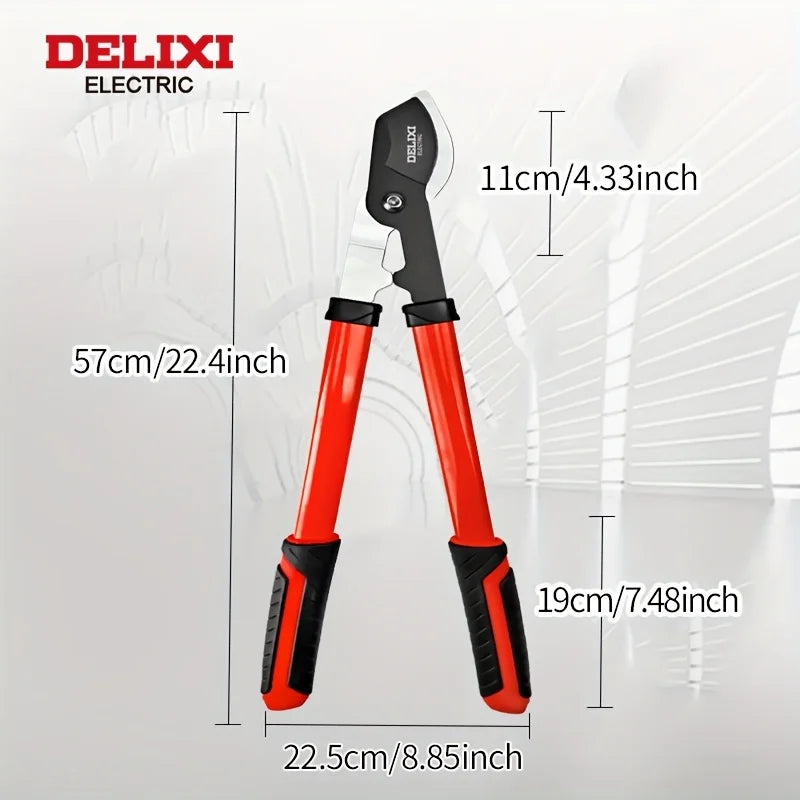 DELIXI ELECTRIC 23-inch Manual Rough Pruning Shears, Garden Pruning Shears,Gardening Tools, Steel Blades