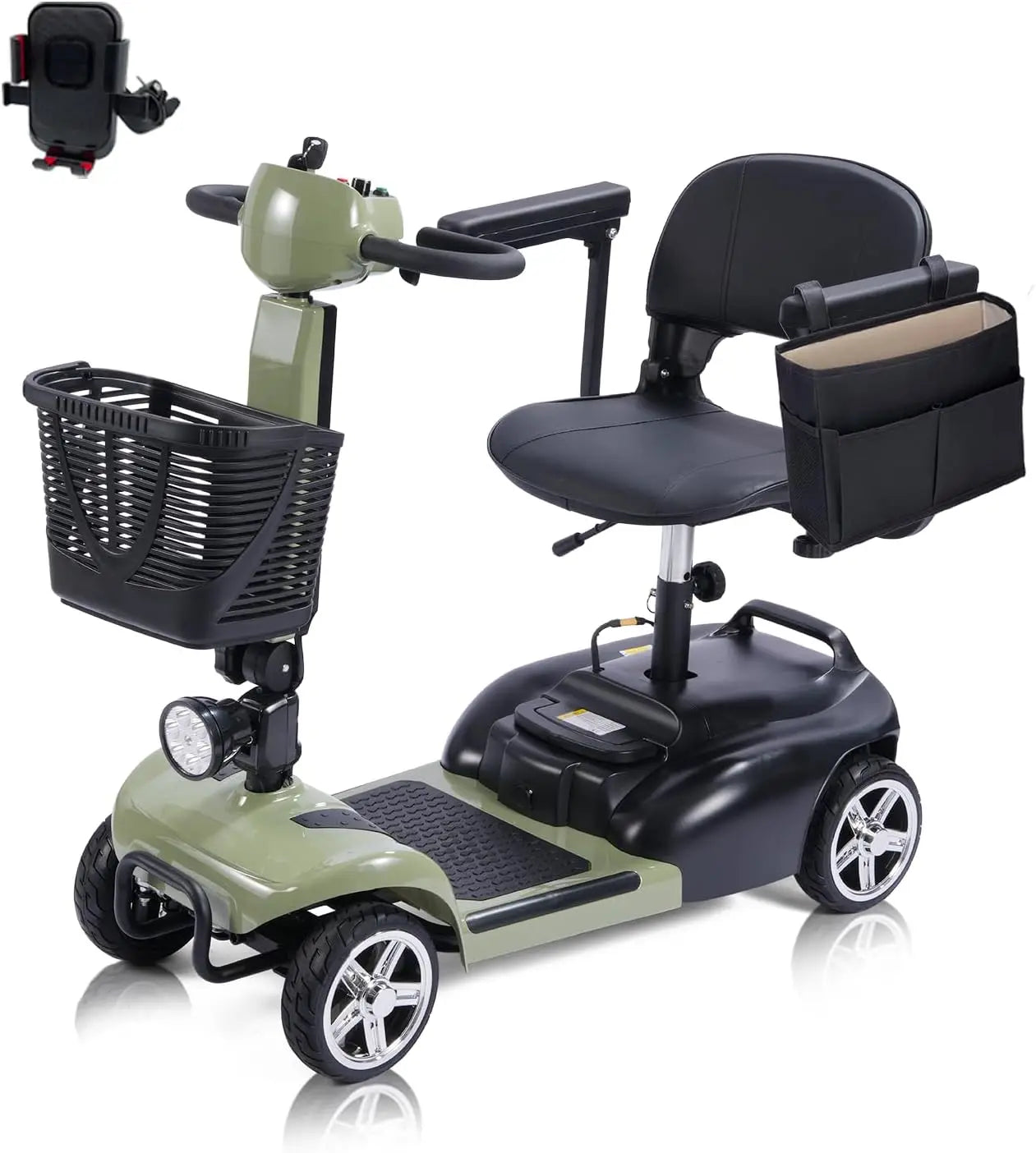 4 Wheel Mobility Scooter, Electric Scooter with Seat, Light weight Mobility Scooter