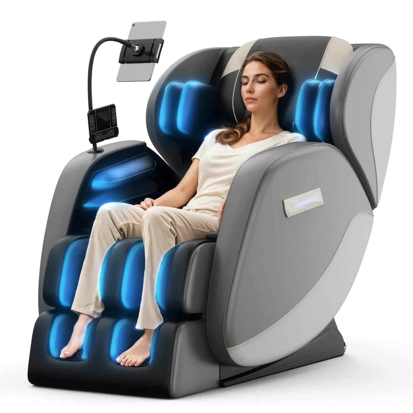 Massage Chairs Full Body, Zero Gravity Massage Chairs with Auto Modes, Airbag Massage, 6 Fix Point Rollers, Foot, Customized