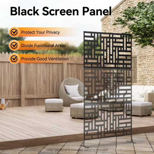Decorative Outdoor Privacy Screen Panels Metal Laser Cut Privacy Screen Decorative Patio Metal Fence for Outdoor Indoor Decor