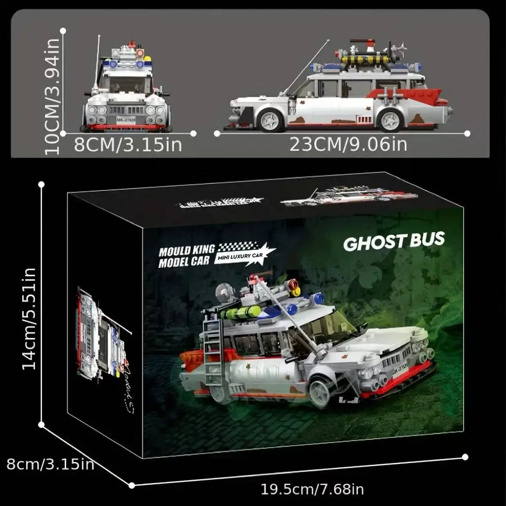 Classic Film Car Model Building Kit, Ideal Gift for Adult Hobbyists and Collectors, Ghost Theme, Christmas  Party Favor