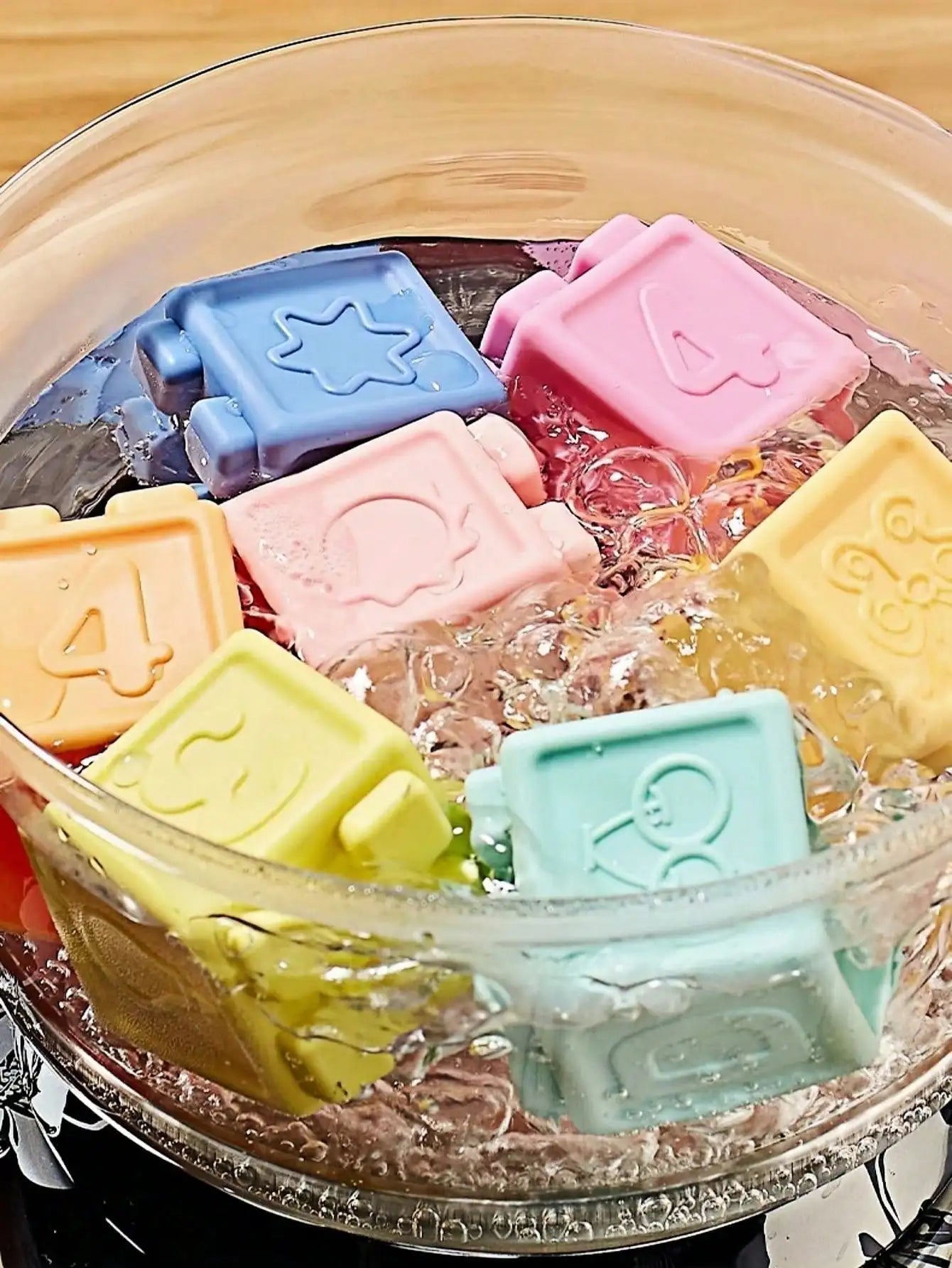 Baby Building Blocks,  8/16/24 Pcs Soft Educational Construction Toys - Numbers, Shapes, Colors, Animals - Random Colors, Infant Toys, Montessori Toys, Bath Toys, Baby Essentials, Teethers, Sensory Chew Toys, Silicone Toys