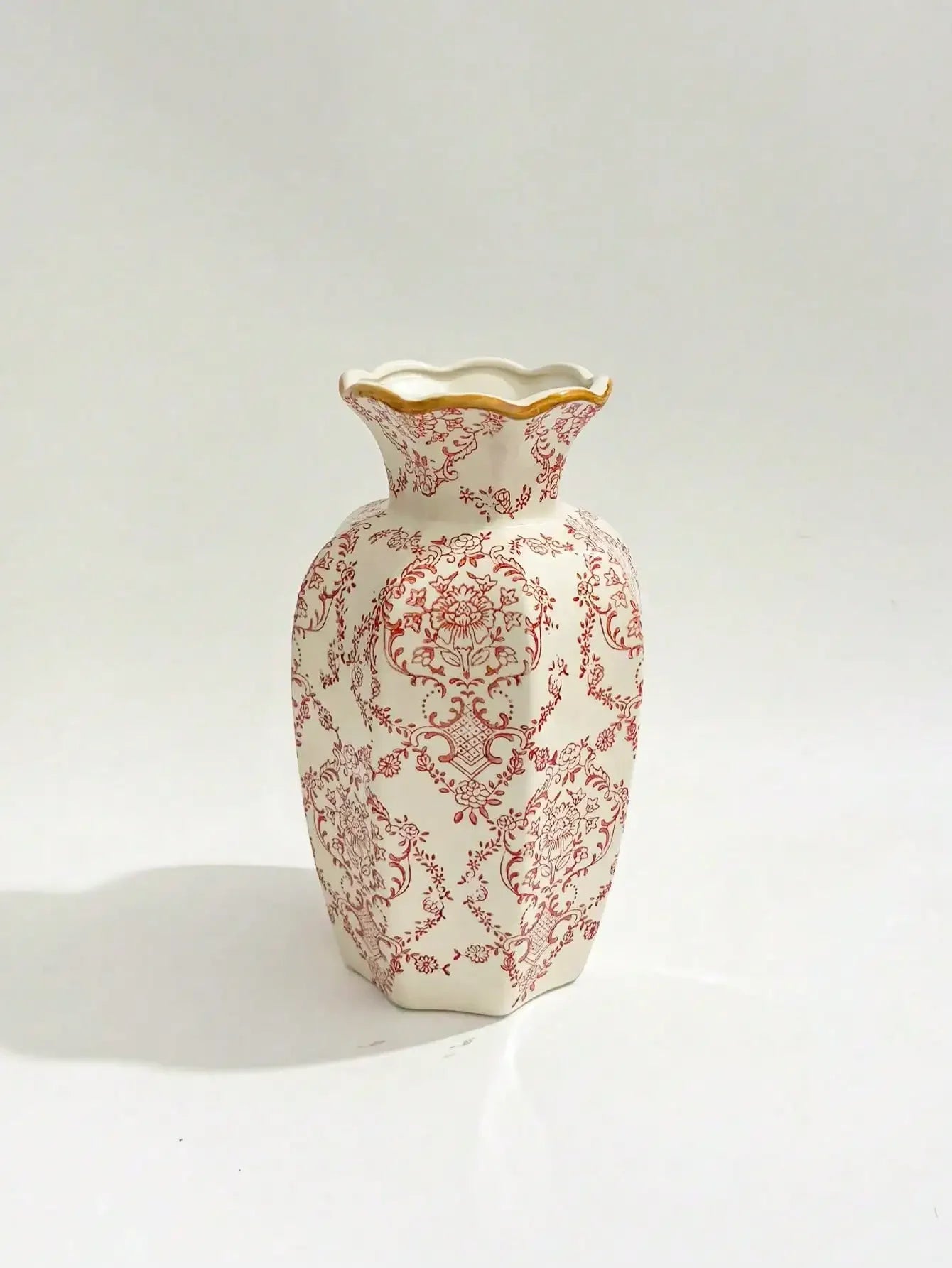1 Pc Blue & White Porcelain Vase, New Chinese Retro Flower Vase, Living Room, Entrance, Office Floral Decor, Atmosphere Photogra