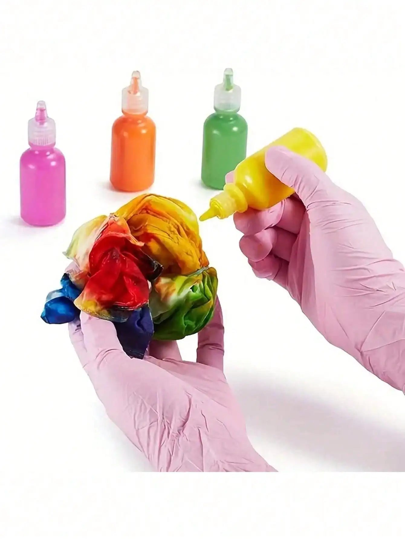 100pcs/Pack Disposable Nitrile Gloves, Available In Pink, White, Black, Blue, Latex-Free, Waterproof Cleaning Gloves, Suitable For Household, Kitchen, BBQ Cleaning, Hair Dyeing, Manufacturing And Other Home Tools, Kitchen, Ba