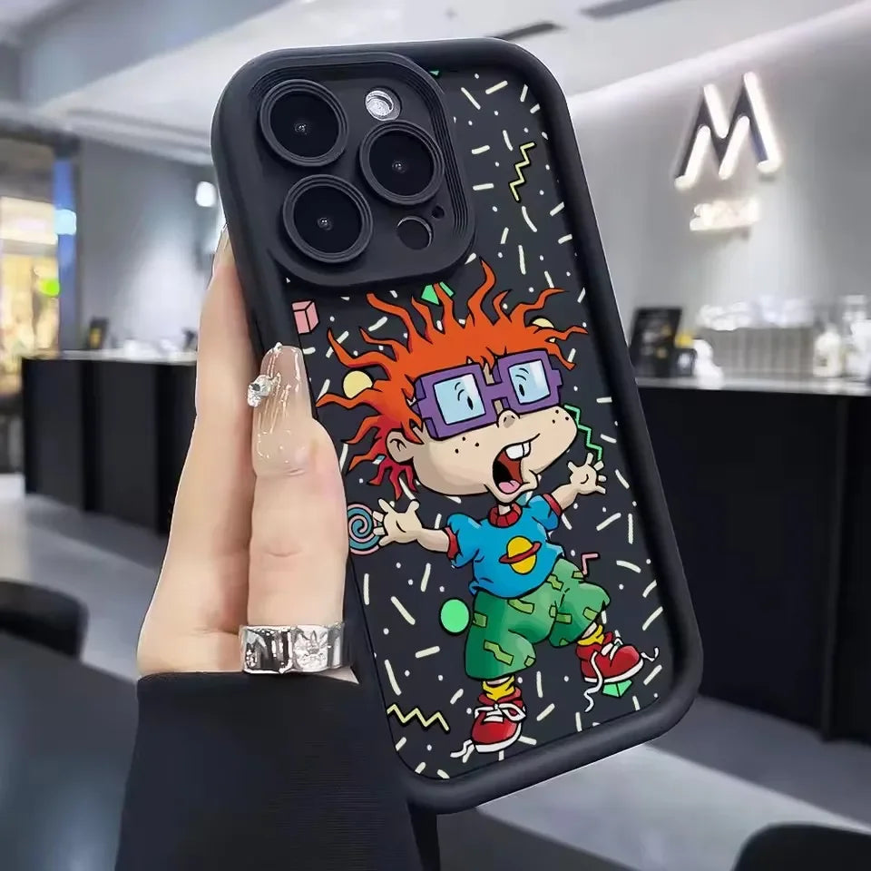 Funny Cartoon Phone Case for IPhone 16 15 14 13 12 11 Pro Max 16 XS X  Plus Soft TPU Back Cover