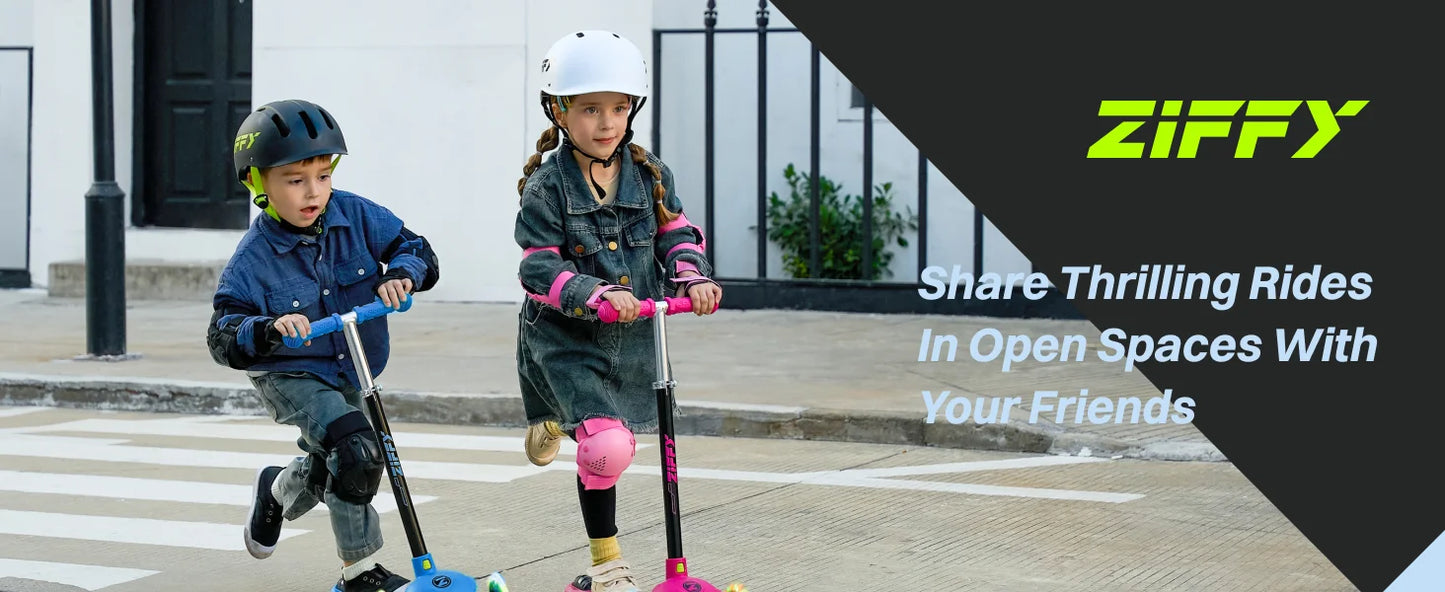Joyfy Kids Multicolor 3 Wheel Scooter Toddler Kick Scooters with LED Light-Up Wheels for Boys and Girls Gift 5 Adjustable Height