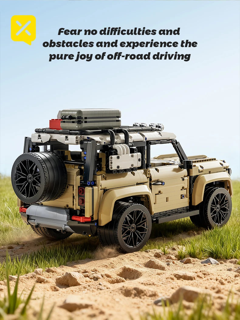KAVOWORLD 3 Colors DIY Outdoor Off-Road Racing Truck Blacks Kits 1:8 Building Technical Pickup Car Bricks Toys For Family Party