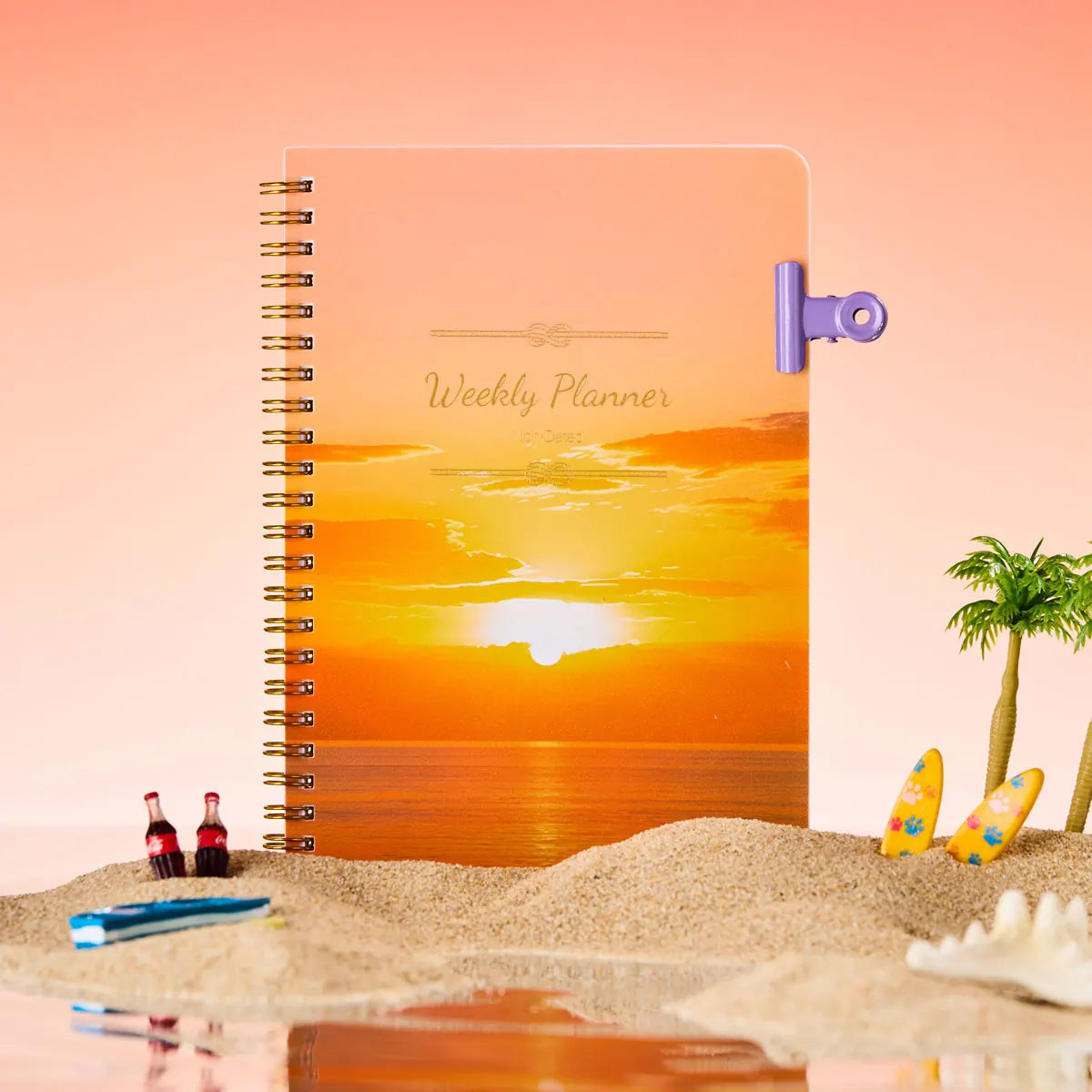 Planner Schedule Agenda Efficiency Notebook Daily Weekly Monthly Diary Journal for Students School Office Stationery Supplies