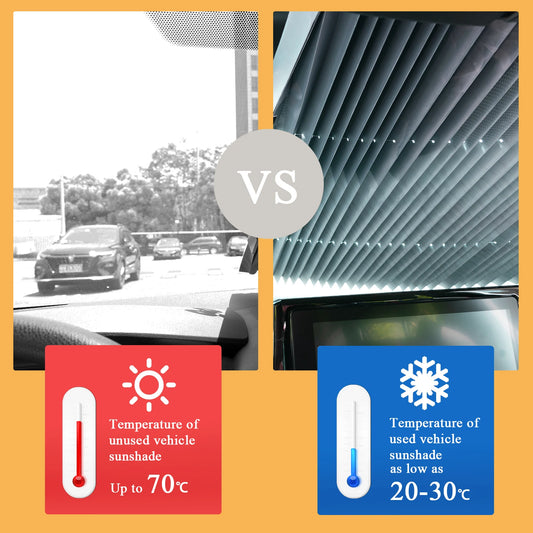 Retractable Car Windshield Sunshade Cover Car Summer Front Window Sun Shade Shield Protector Sunblind Windscreen Sun Visor Truck