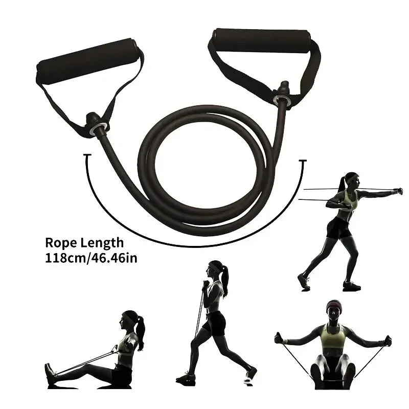 Resistance Bands with Handles for Home Gym, Exercise Strength Training Bands for Men Women, Portable Fitness Workout Equipment