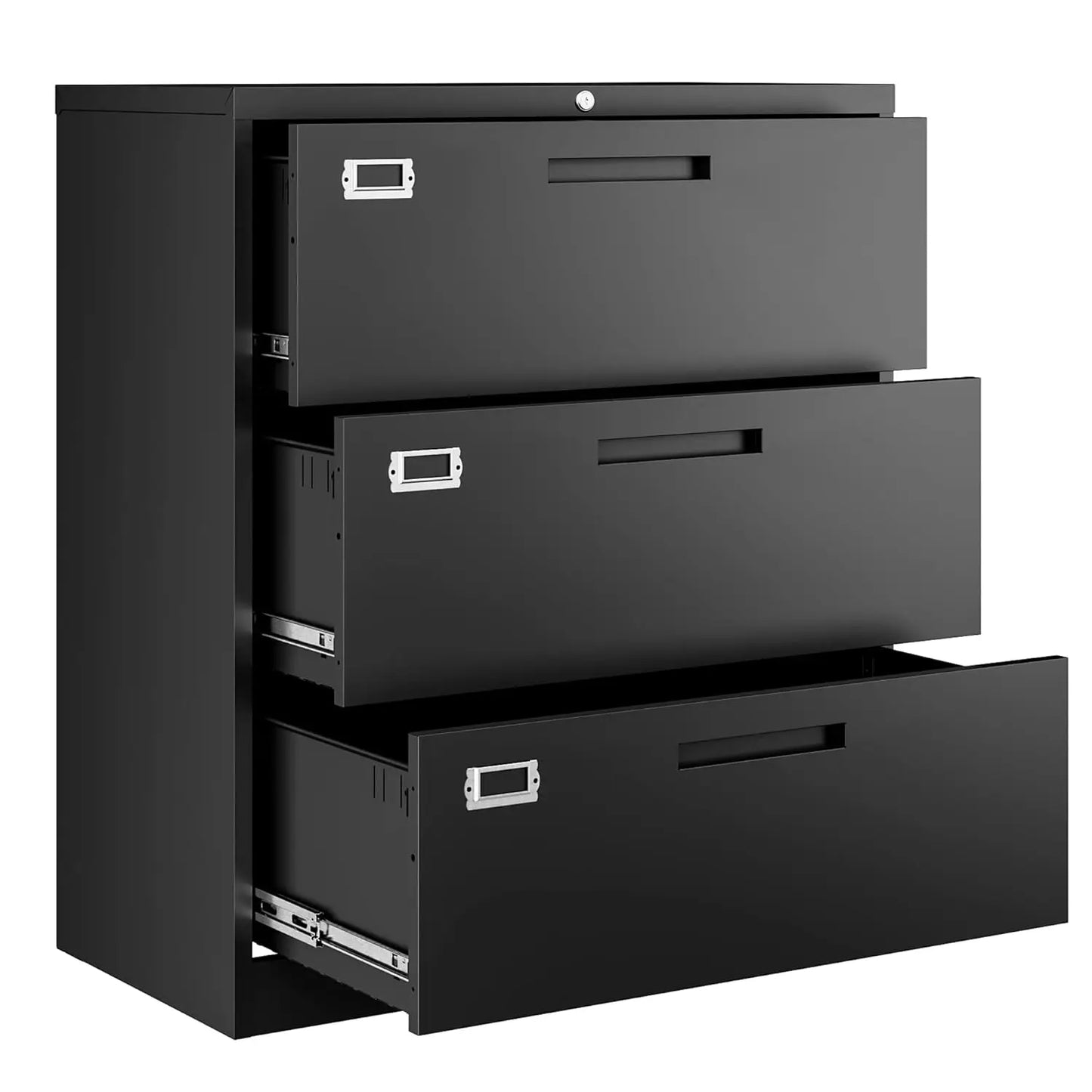 Lateral 3 Drawer File Cabinets with Lock, Metal Filing Storage Vertical Cabinets,Home Office Furniture for, Customized