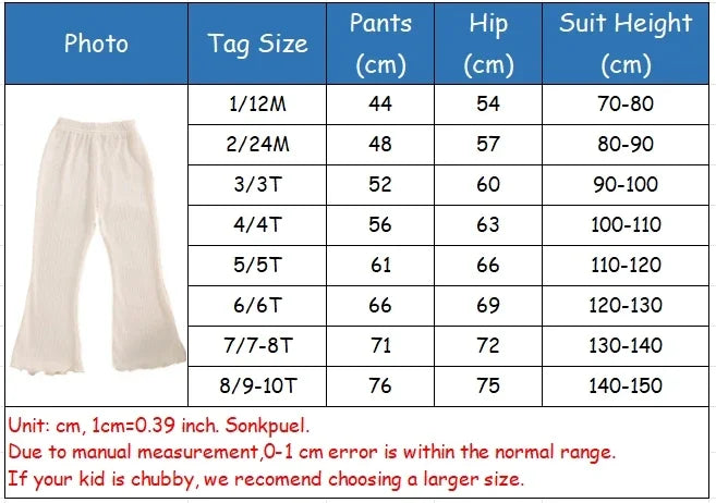 Children Summer Solid Color Thin Ribbed Knit Flared Pants Girls Casual Trousers Korea Fashion Pants Girl Princess Style Capris