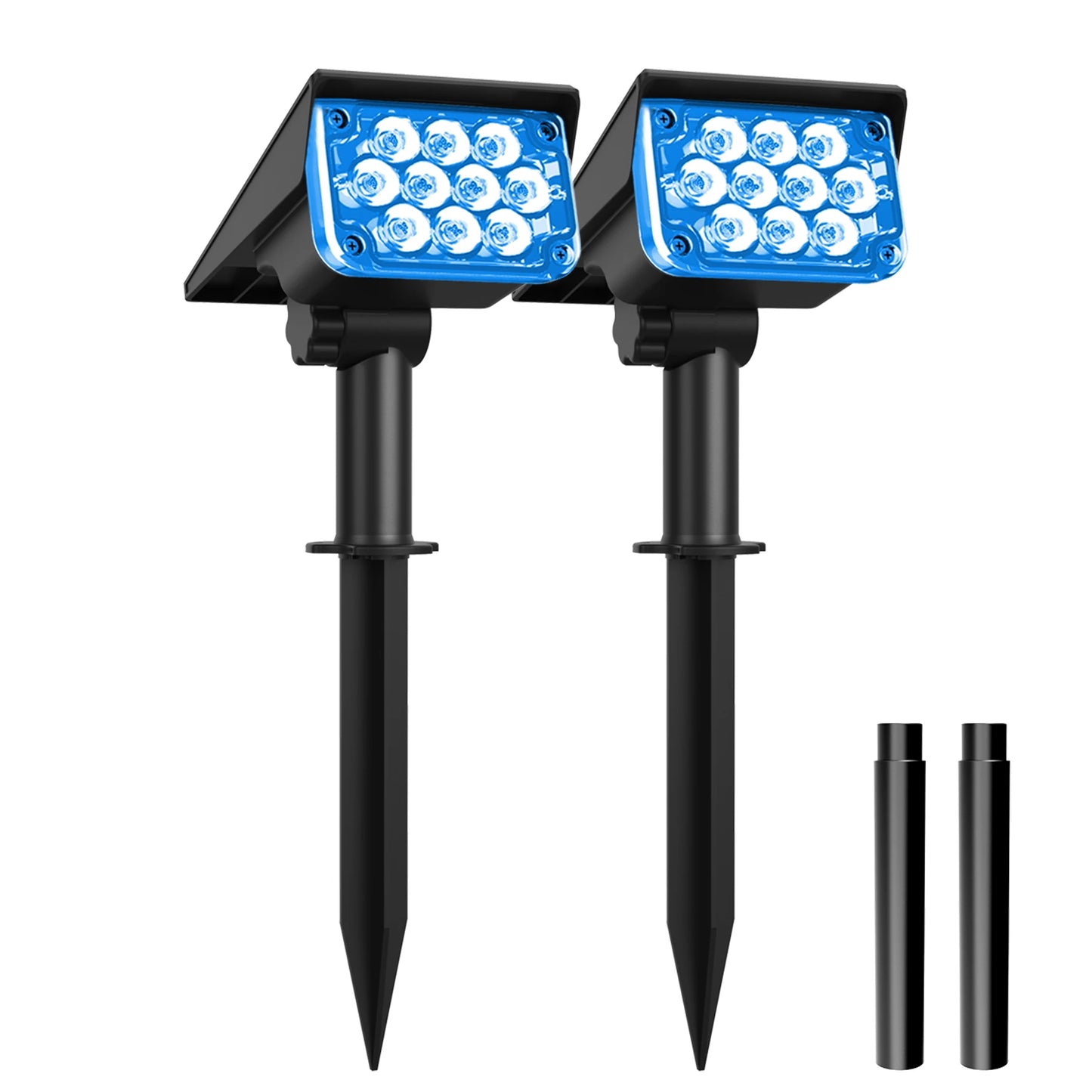 Solar LED Light Outdoor IP65 Waterproof Blue Light Solar Power Light Lawn Light For Garden Decor Solar Wall Light Outdoor