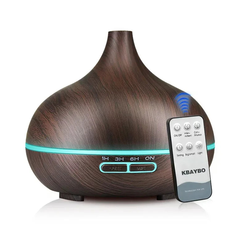 Diffuser For Home Remote control automatic fragrance machine wood grain humidifier aromatherapy essential oil diffuser 2025