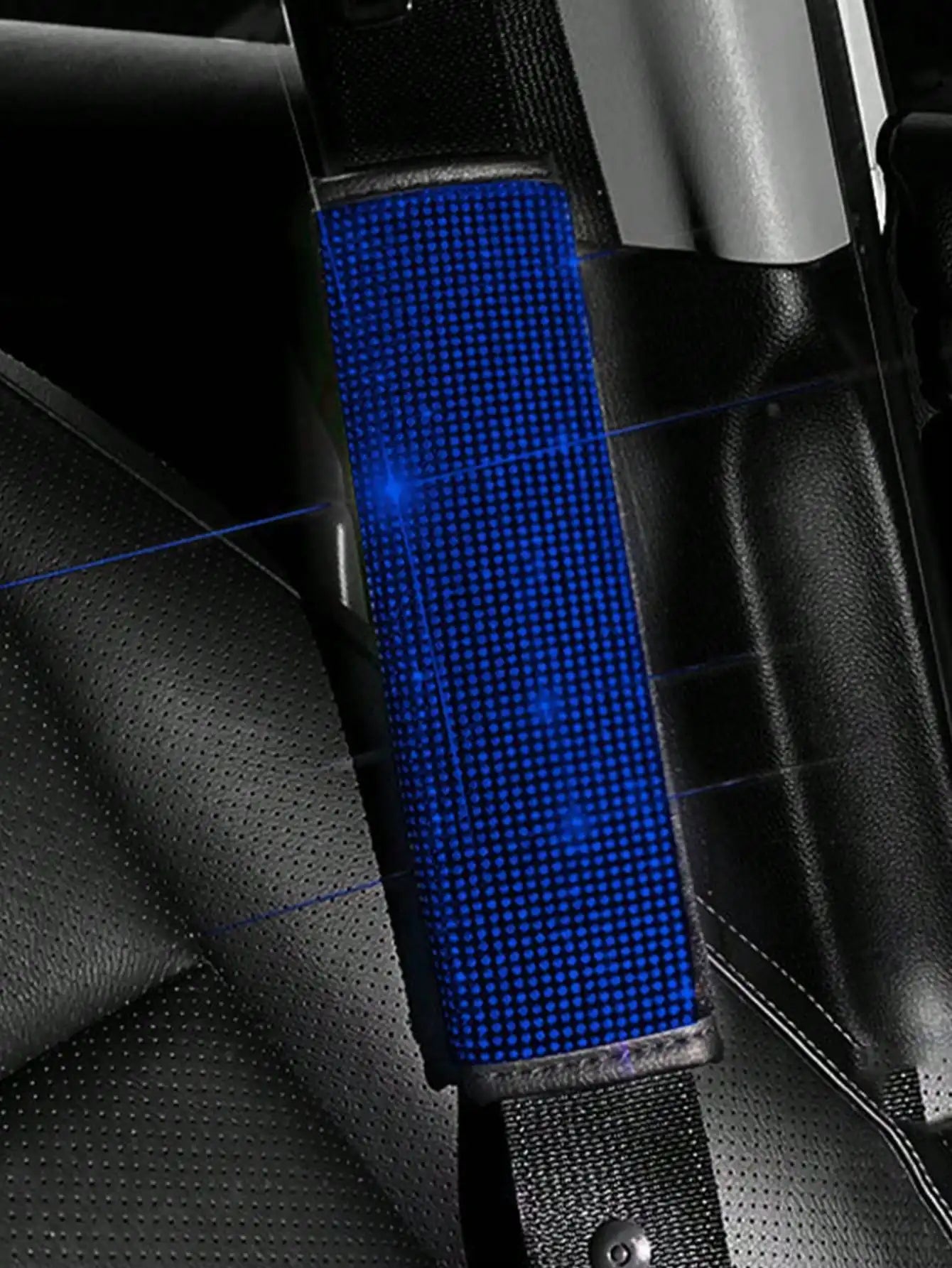 Car Seat Belt Cover Diamond Sparkling Women's Seat Belt Cushion Rhinestone Crystal Car Seat Belt Cover All Season Universal