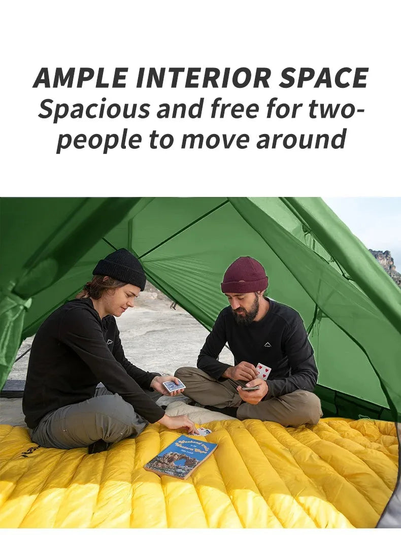 Naturehike Mongar 2 Person Backpacking Tent 210T Ultralight Travel Tent Waterproof Hiking Survival Outdoor Camping Tent