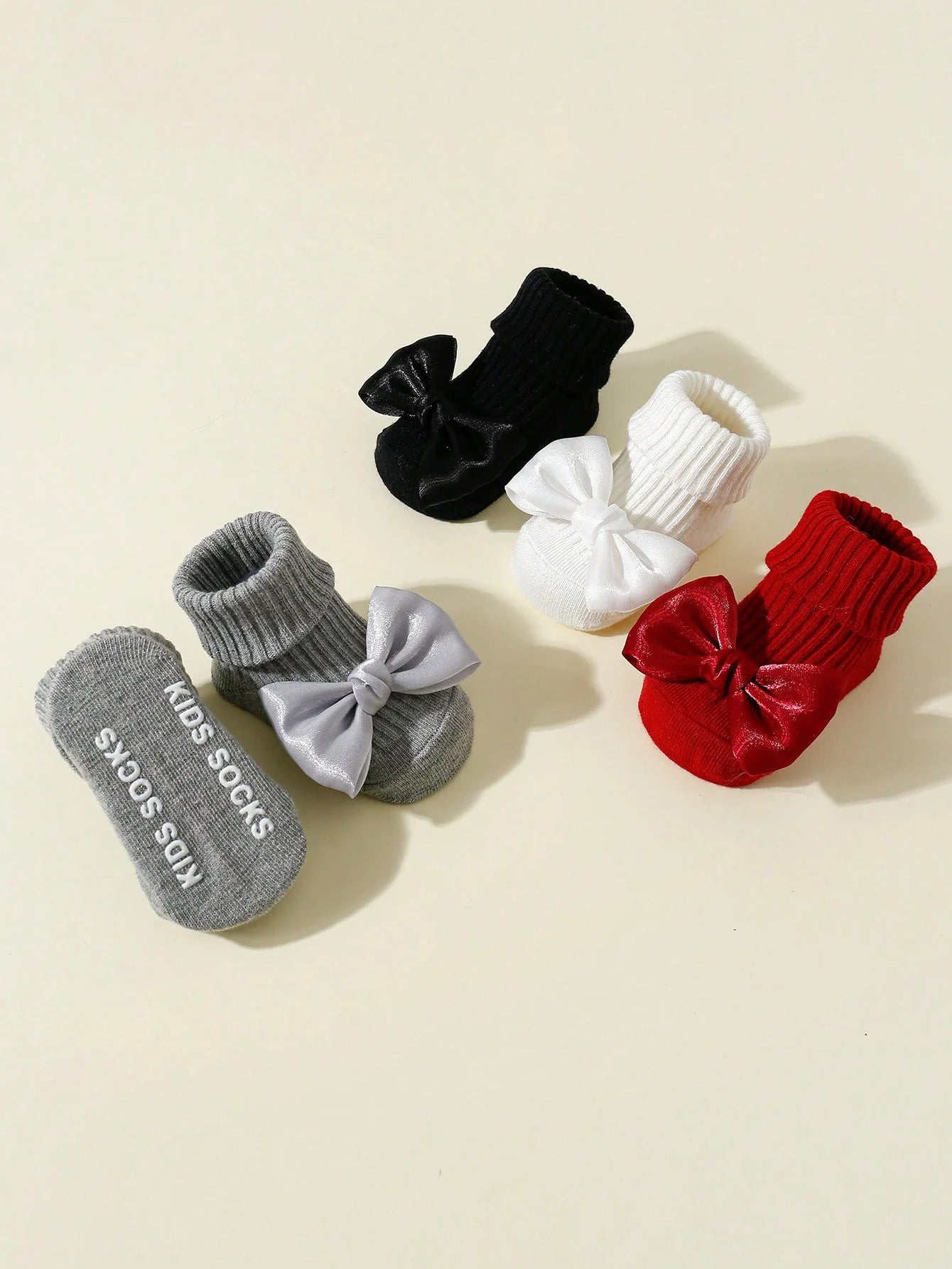 4 Pairs Toddler Socks with Bows, Soft Cotton Cute Ankle Socks for Infants Girls, Fashion Anty-Slip Newborn Baby Socks 0-24 Months newborn baby girl socks baby accesories